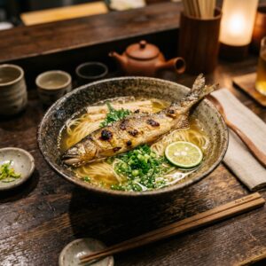 鮎出汁の黄金スープが体に染み渡るにゃ〜！二子玉川「鮎ラーメン」は一度は食べとかんと損やにゃん！ ＃ラーメン　＃麵