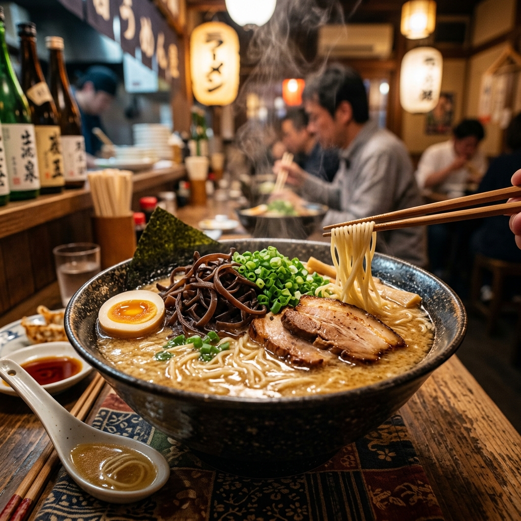 濃厚民族、集合や！「石田一龍」のスープを飲み干さんと今日が終わらんのとちゃうか？ ＃ラーメン　＃麵