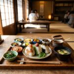 小鉢が並んでるの最高すぎないかニャ！？おにぎりポニーテールの食べ放題ランチ、まさに神セットだにゃ！　＃おにぎり