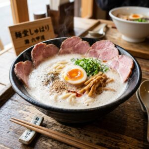 【神戸・六甲道】チャーシューが咲き乱れとるやん！『麺道 しゅはり』のとんこつラーメンが最高すぎるｗｗｗ　＃ラーメン　＃麵