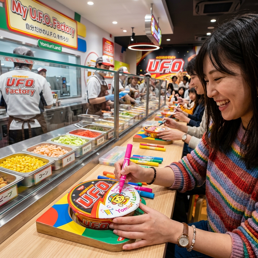 よみうりランドで「世界に一つのU.F.O.」作り体験！組み合わせ5000通り以上とか、迷ってまうやろｗｗｗ　＃UFO
