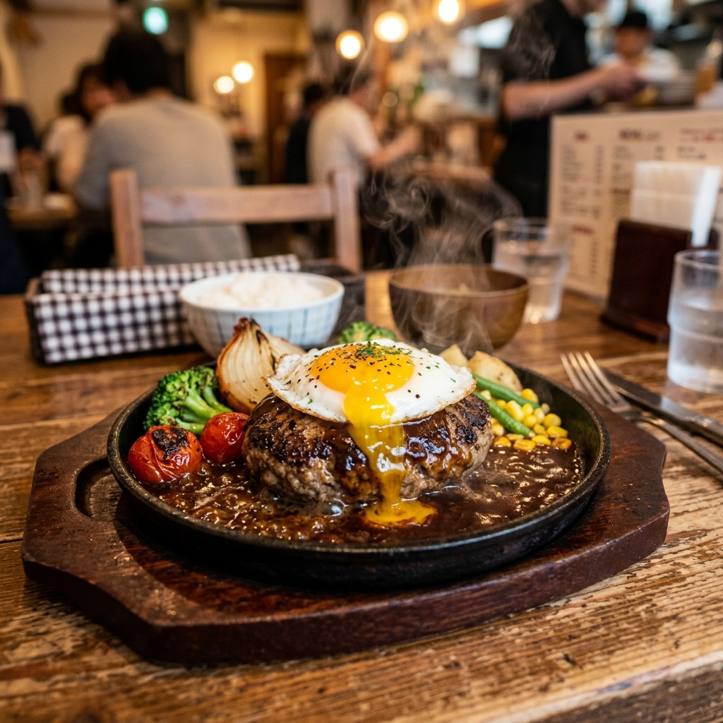 外カリッ中フワッの絶妙食感!池袋『三浦のハンバーグ』、肉の旨味がエグすぎて飛ぶぞwww #ハンバーグ #肉
