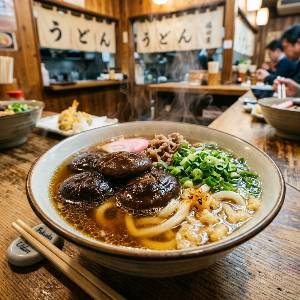 長浜やのにラーメンちゃうねん！『長浜うどん』の「椎茸だし」が旨すぎてスープ全飲み必至やでｗｗ ＃うどん