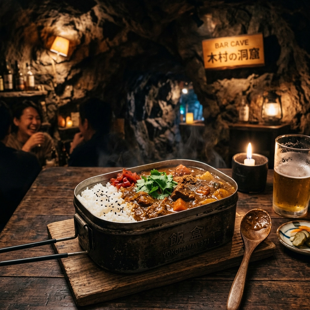 【住之江区】洞窟の中でカレー食べるってマジ!?『One Curry BAR M's』の飯盒カレーが斬新すぎてオモロいぞwww