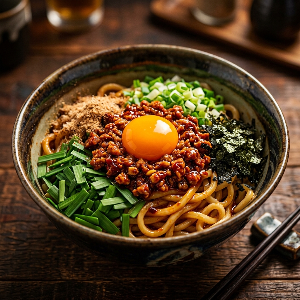 追い飯までがセットにゃ！名古屋の麺屋はなび高畑本店で「元祖台湾まぜそば」を堪能してきたらしいにゃん！ ＃ラーメン　＃麵
