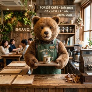 【潜入】阿倍野の隠れ家カフェ！クマのウェイターが淹れるどんぐりティー知ってる？ ＃カフェ　＃スイーツ