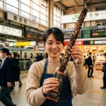 【東京駅限定】あの「小枝」が40cmのチュロスに！？ザクザク食感がヤバすぎやろｗｗｗ　＃B級グルメ
