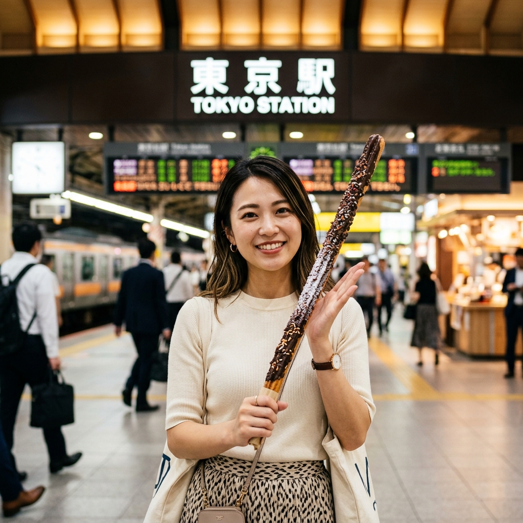 【東京駅限定】あの「小枝」が40cmのチュロスに！？ザクザク食感がヤバすぎやろｗｗｗ