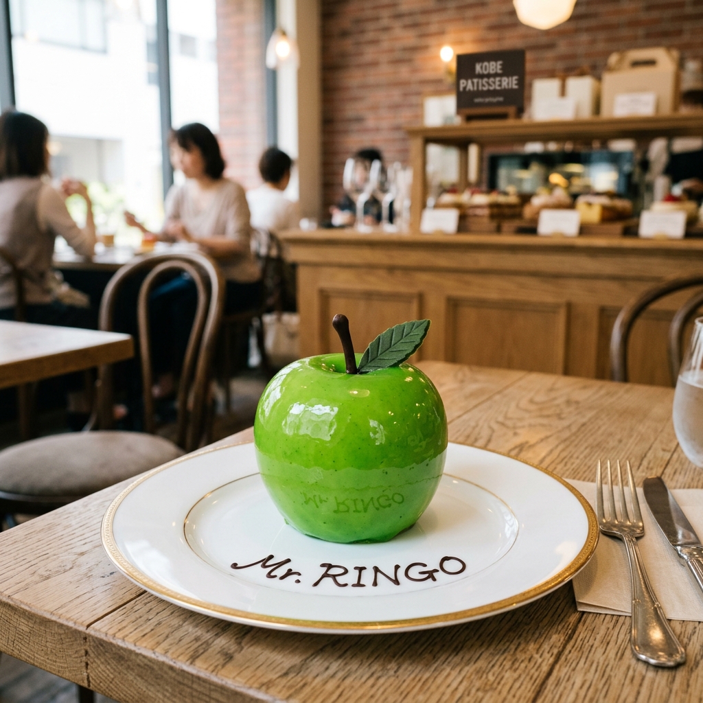 【限定】まるで宝石やん！神戸・三宮でしか買えん「青りんごのケーキ」が映えまくりやで！