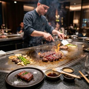 淀屋橋にすき焼き×焼きそばの最強タッグ！？「大坂鉄板焼 鉄十」がお洒落すぎてええでｗｗｗ ＃肉