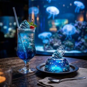 まるで水族館！？横浜・野毛のシーシャカフェ「tayuta」の深海クリームソーダが美しすぎるらしいぞ！　＃カフェ