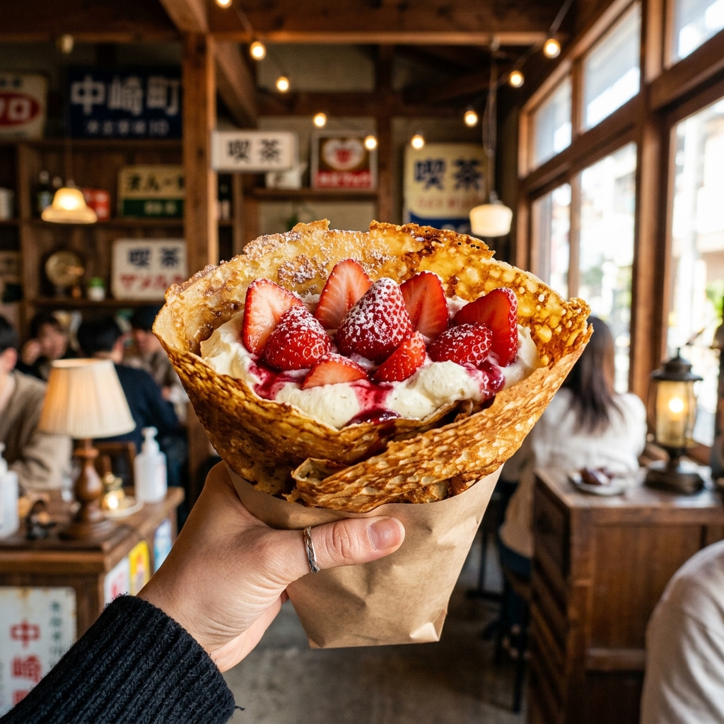 中崎町にオシャレすぎる新店！「クレープとエスプレッソと」のパリパリクレープが最強やで！ ＃スイーツ