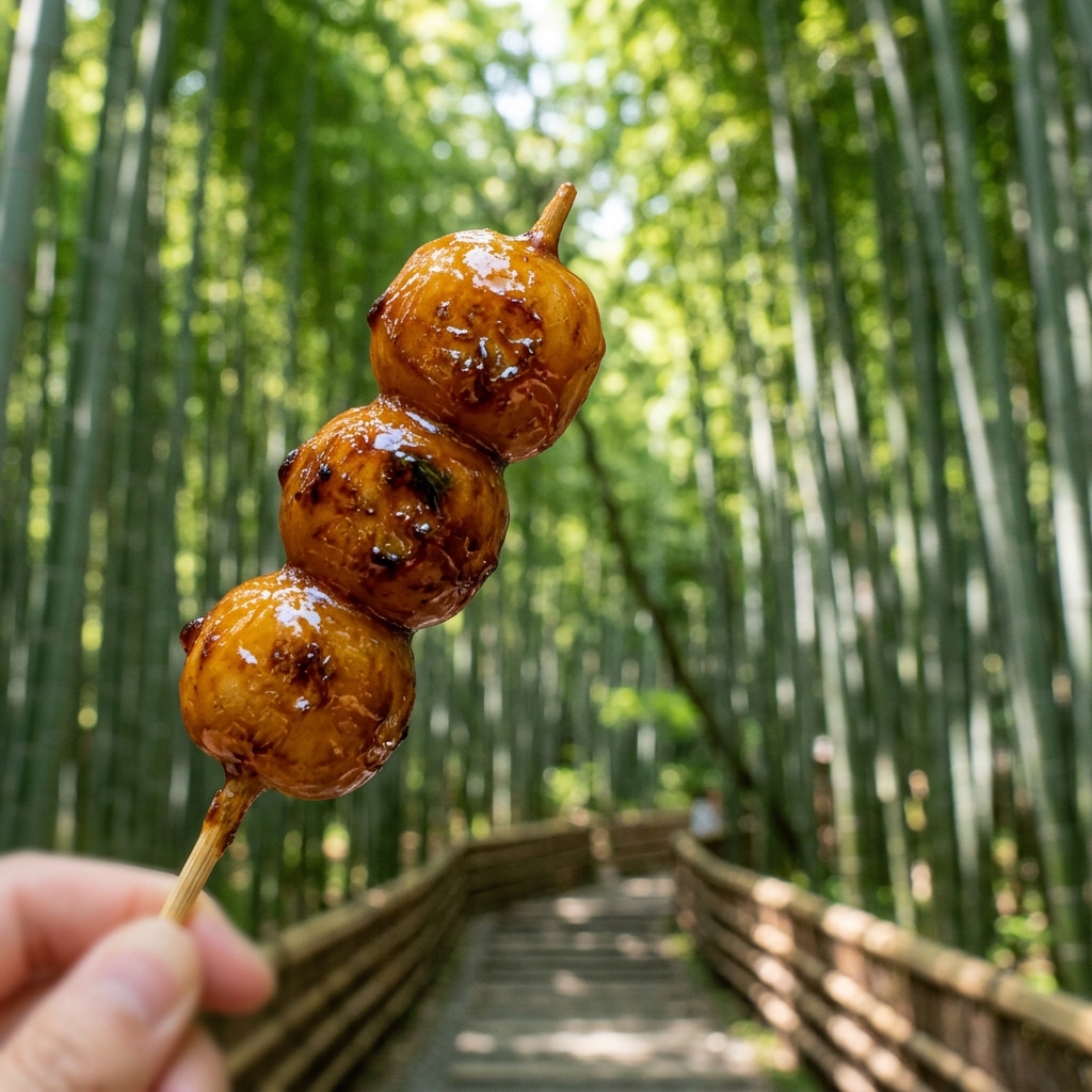 【2026最新】京都・嵐山で絶対食べたい！「古都芋本舗」のジャンボみたらし団子徹底リサーチ ＃スイーツ