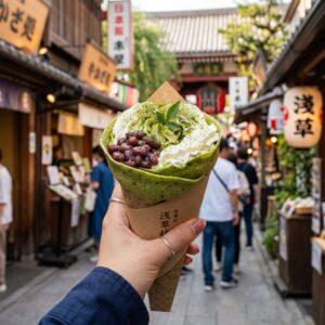 【2026最新】行列必至！浅草の食べ歩き定番「寿々喜園」の濃厚抹茶クレープ徹底リサーチまとめ　＃スイーツ