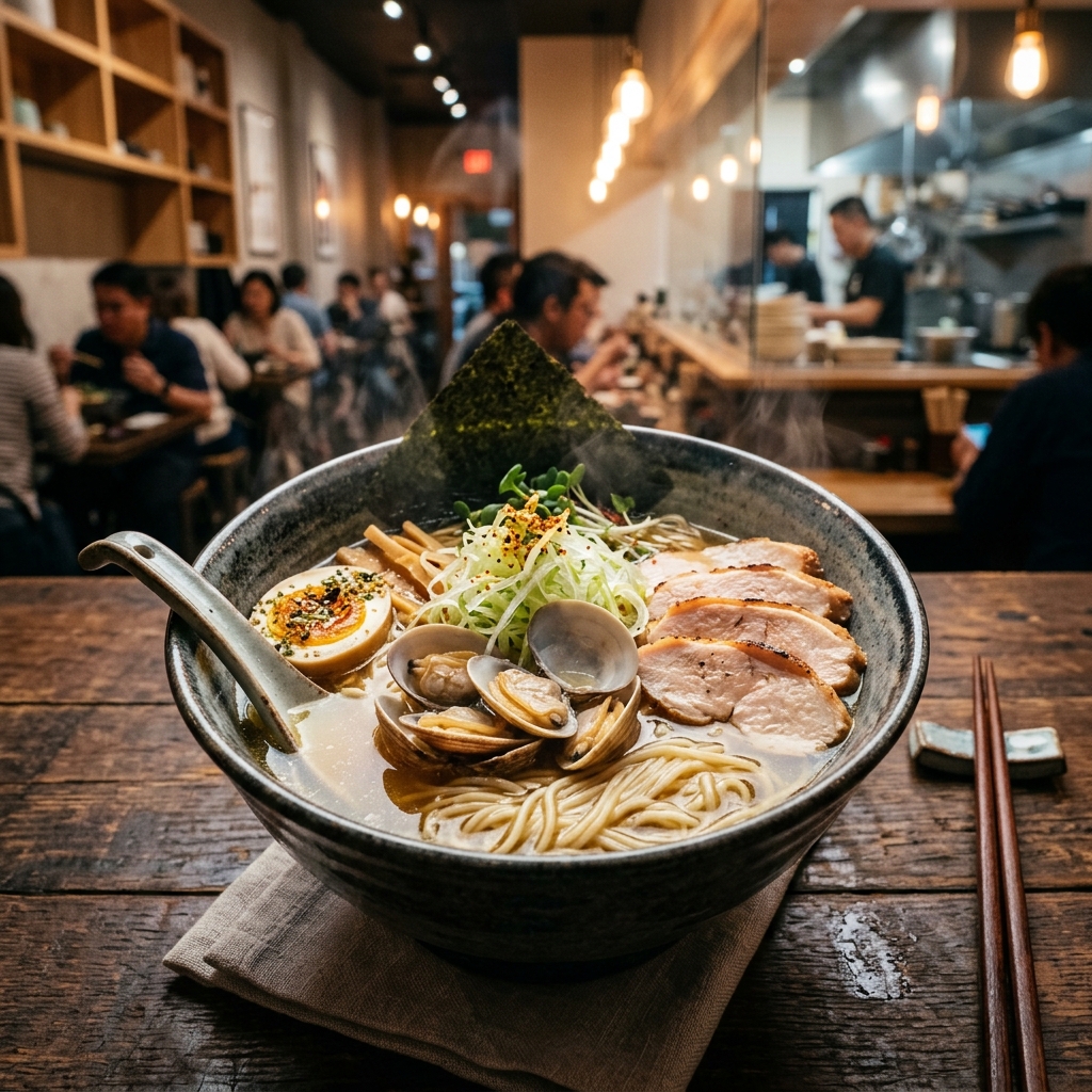 琵琶湖の恵みが凝縮！滋賀で話題の「はまぐり鶏白湯ラーメン」！ ＃ラーメン