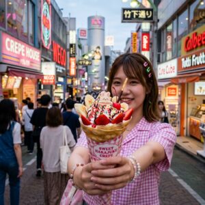 原宿のクレープ決定版！？「マリオンクレープ」のいちごチョコバナナが最高やでｗｗｗ ＃スイーツ