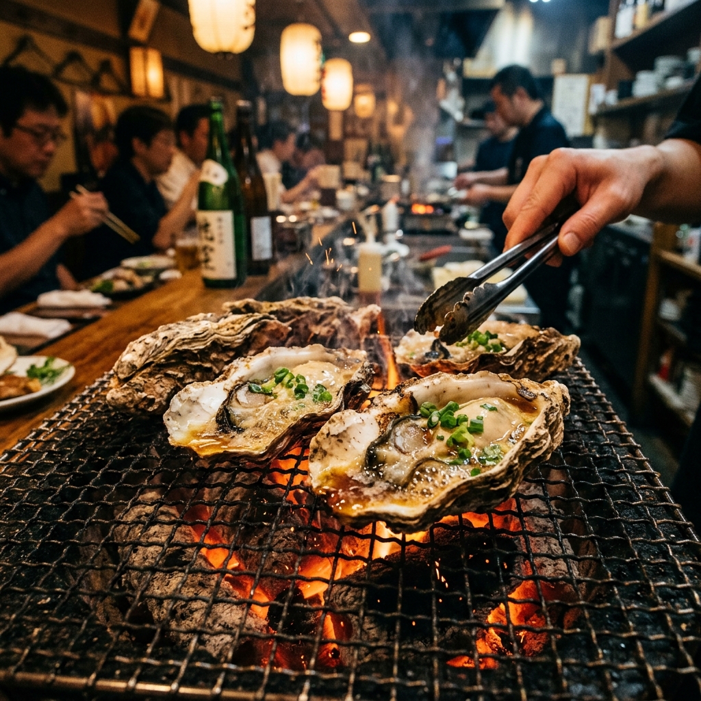 広島の焼き牡蠣決定版!?「牡蠣屋」のぷりぷり特大牡蠣が最高すぎるでwww #和食