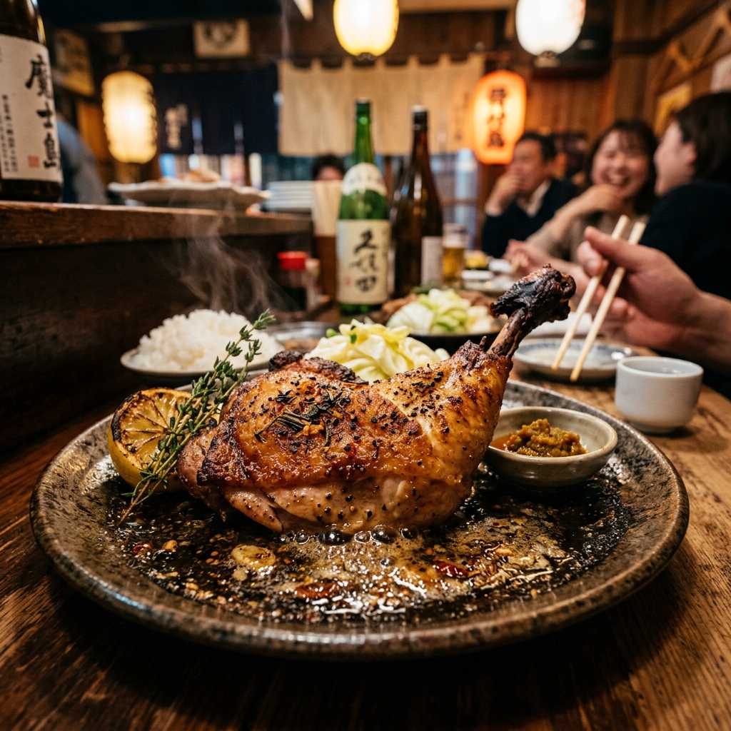 香川はうどんだけやない！？「一鶴」の骨付鳥がスパイシーでビール止まらんでｗｗｗ