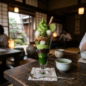京都・宇治の極上抹茶パフェ！？「中村藤吉本店」の本格抹茶スイーツが美しすぎるでｗｗｗ ＃スイーツ