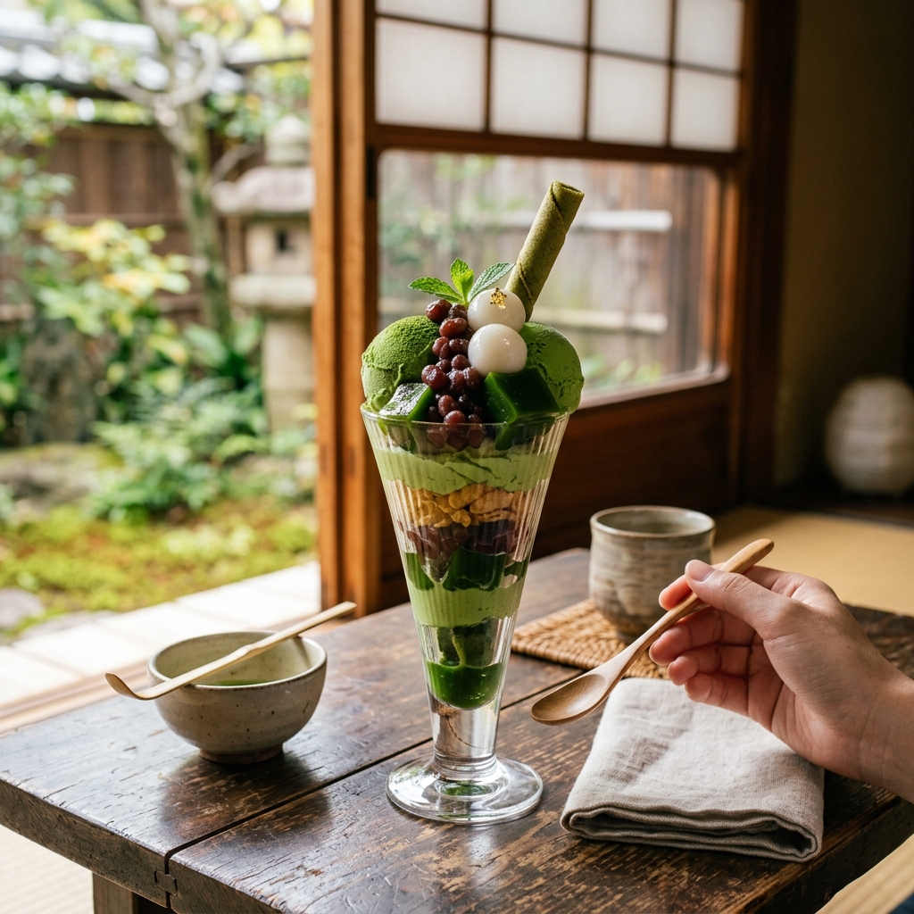 京都の抹茶パフェ決定版！？「茶寮都路里」の特選パフェが美しすぎるでｗｗｗ ＃スイーツ