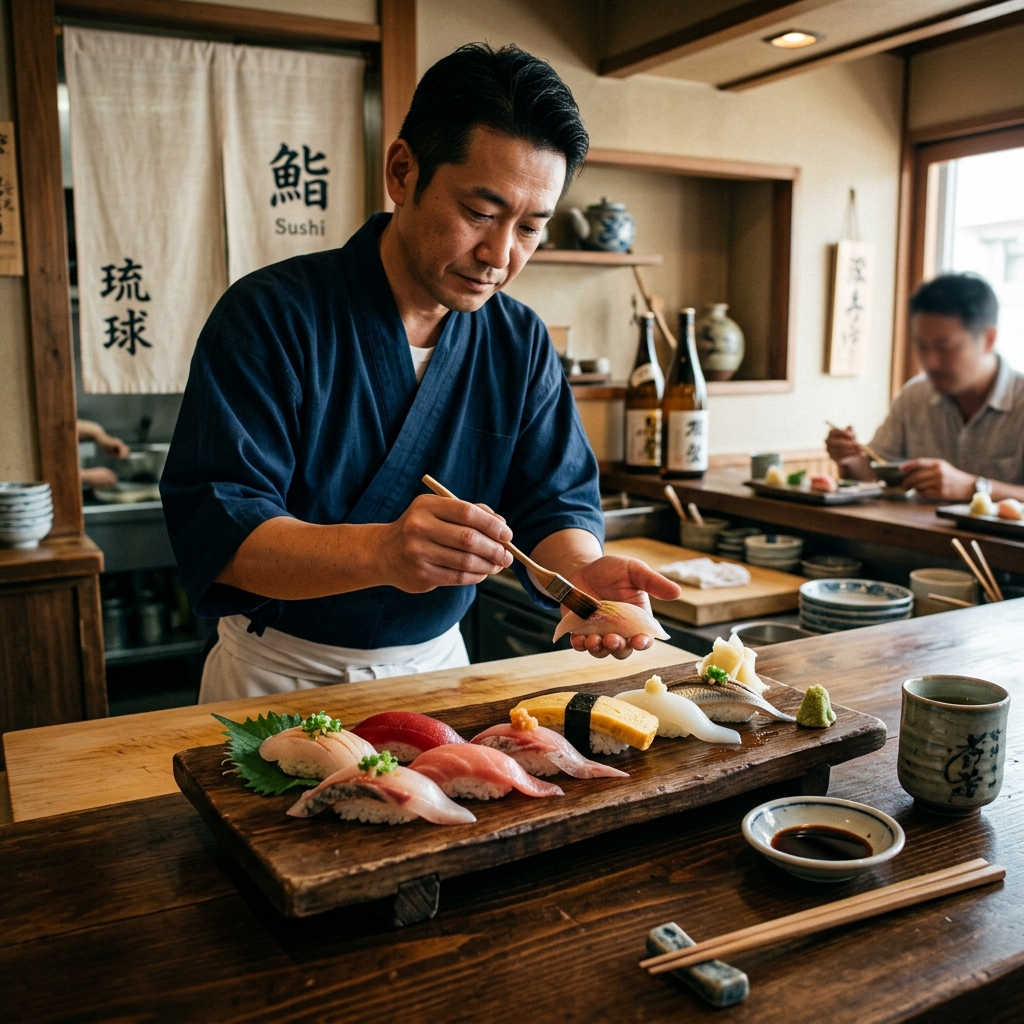 沖縄で本格江戸前鮨！？「うらおにかい」のくずし鮨が最高すぎるで ＃和食