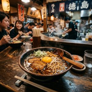 徳島駅前で超濃厚豚骨醤油！？「ラーメン東大」の徳島ラーメンがご飯泥棒すぎるでｗｗｗ ＃ラーメン　＃麵