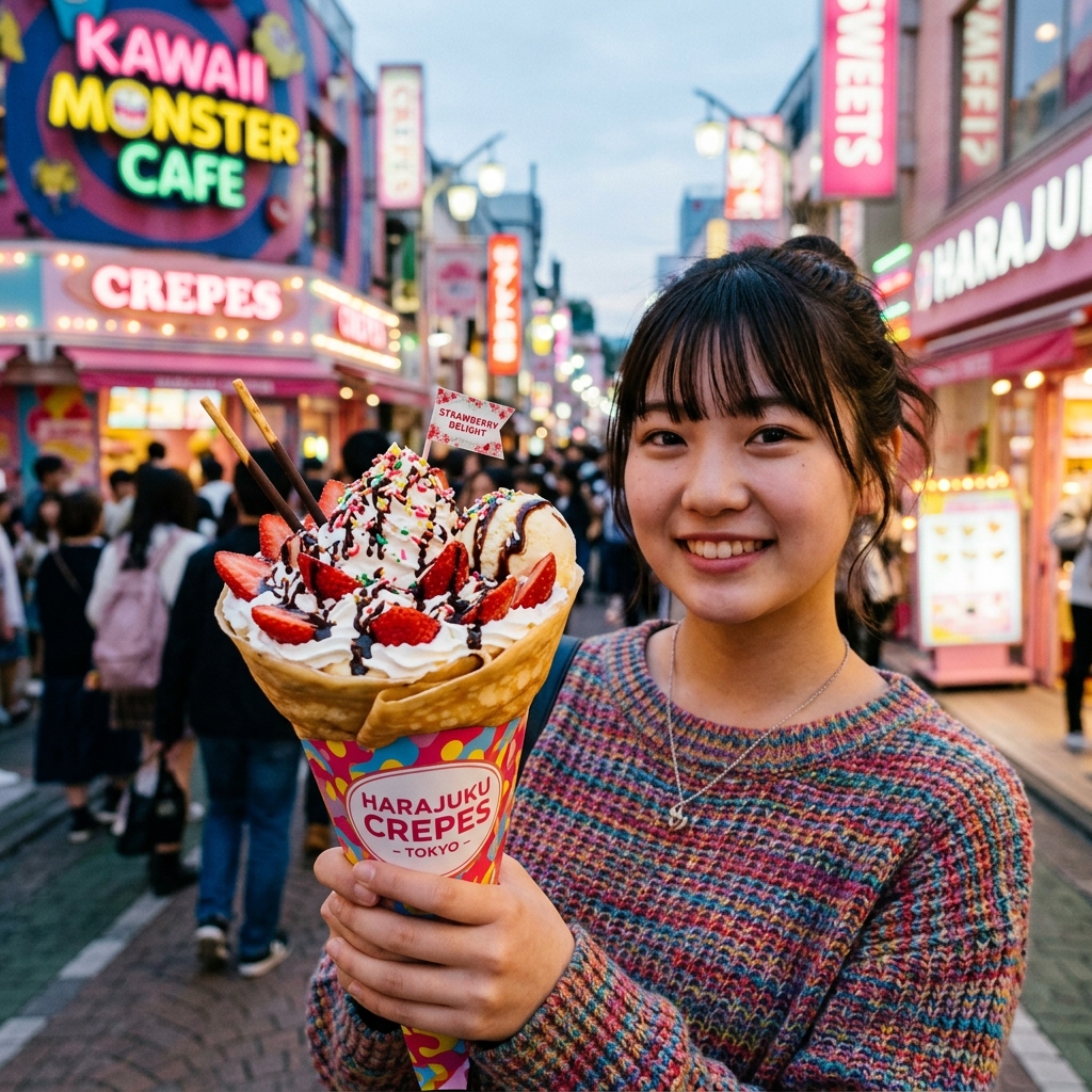 原宿の王道スイーツ！？「マリオンクレープ」のメガ盛りクレープが映えすぎるでｗｗｗ