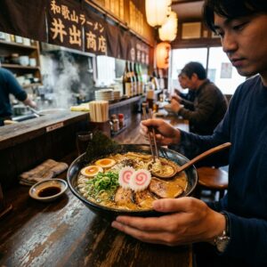 和歌山ラーメンの決定版！？「井出商店」の豚骨醤油スープがまろやかすぎるでｗｗｗ ＃ラーメン　＃麵