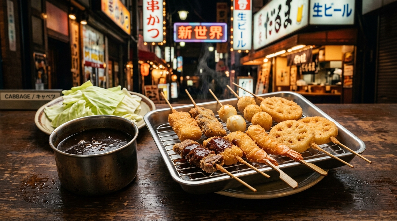 【2026最新】昭和4年創業の元祖！大阪新世界「串かつ だるま」の外サク中熱々徹底リサーチまとめ！
